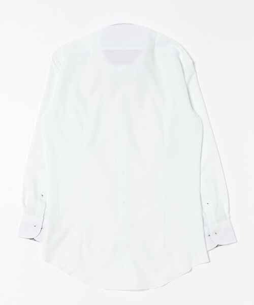 TOKYO SHIRTS(トウキョウシャツ)の「【吸水速乾】【COFREX】形態安定ノンアイロン ボタンダウン 長袖ビジネスワイシャツ(ビジネスシャツ・メンズ・グリーン・首回り39cm-裄丈80cm/首回り39cm-裄丈84cm/首回り41cm-裄丈82cm/首回り41cm-裄丈86cm/首回り42cm-裄丈82cm/首回り42cm-裄丈86cm/首回り43cm-裄丈82cm/首回り43cm-裄丈86cm/首回り37cm-裄丈80cm/首回り37cm-裄丈84cm)」の7枚目の写真