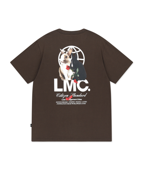 LMCの「MONO RABBIT GLOBE TEE brown(Tシャツ/カットソー・レディース・その他・SMALL/MEDIUM/LARGE/X-LARGE)」の1枚目の写真