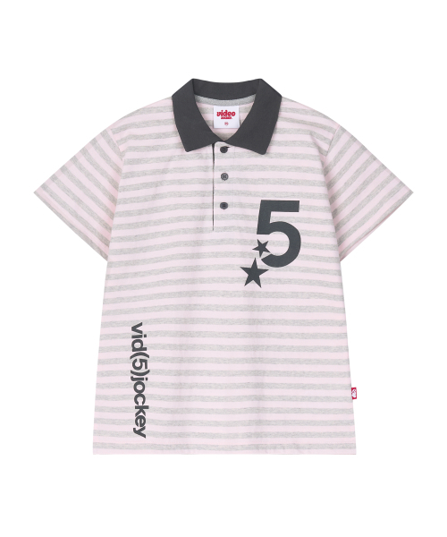 ナンバー5 ポロTシャツ [ピンク]