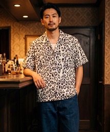 HOUSTON | 【UT207】【HOUSTON/ヒューストン】LEOPARD ALOHA SHIRT 41195(シャツ/ブラウス)