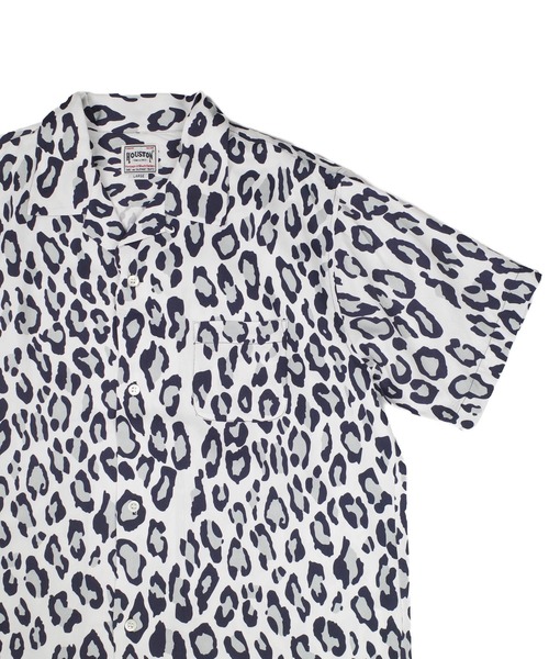 HOUSTON(ヒューストン)の「【UT207】【HOUSTON/ヒューストン】LEOPARD ALOHA SHIRT 41195(シャツ/ブラウス・メンズ・カーキ/オフホワイト・LARGE/MEDIUM)」の8枚目の写真