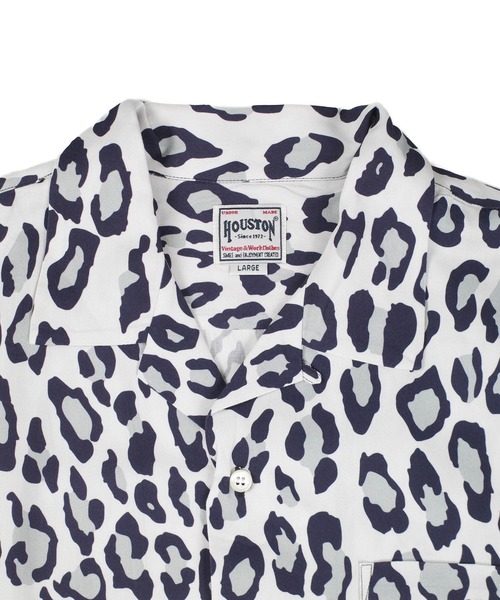 HOUSTON(ヒューストン)の「【UT207】【HOUSTON/ヒューストン】LEOPARD ALOHA SHIRT 41195(シャツ/ブラウス・メンズ・カーキ/オフホワイト・LARGE/MEDIUM)」の7枚目の写真
