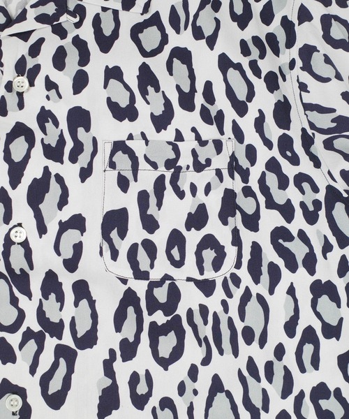 HOUSTON(ヒューストン)の「【UT207】【HOUSTON/ヒューストン】LEOPARD ALOHA SHIRT 41195(シャツ/ブラウス・メンズ・カーキ/オフホワイト・LARGE/MEDIUM)」の5枚目の写真