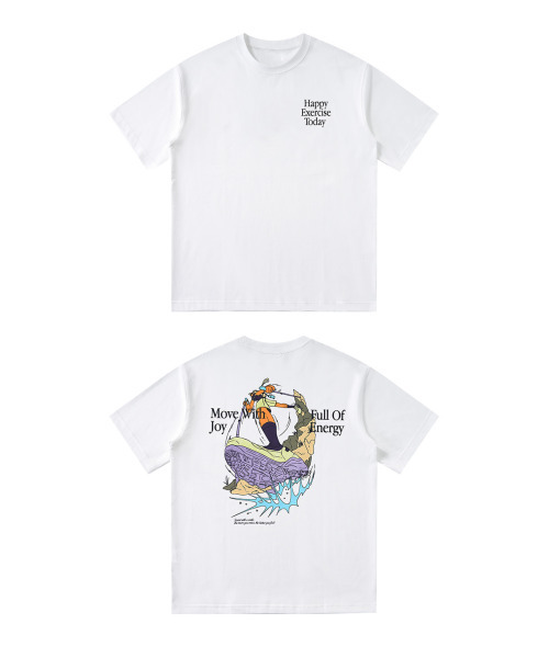 BUTTON SEOUL(ボタンソウル)の「アクティブムーブグラフィックショートスリーブ(ホワイト)(Tシャツ/カットソー・メンズ・その他・MEDIUM/LARGE/X-LARGE)」の1枚目の写真