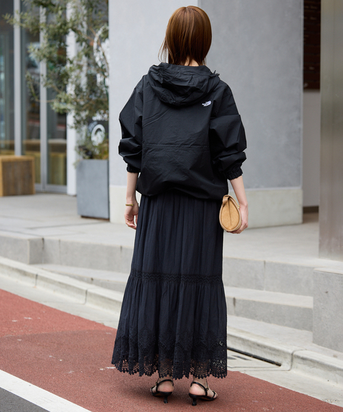 SLOBE IENA(スローブイエナ)の「《WEB限定/追加3》コットンボイルケミカルレーススカート(スカート・レディース・ホワイト/ブラック・FREE)」の4枚目の写真
