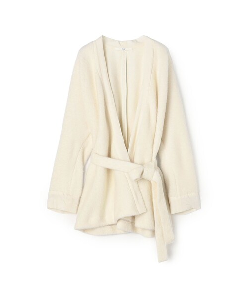 TOMORROWLAND (トゥモローランド)の「Tukir Lounge gown Brushed ガウンジャケット(ノーカラージャケット・レディース・ライトベージュ・1)」の1枚目の写真