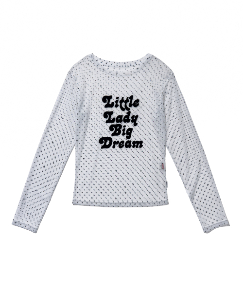YOUHEE(ユヒ)の「ROSE DOT MESH LONG SLEEVE_WHITE(Tシャツ/カットソー・レディース・その他・SMALL/MEDIUM)」の2枚目の写真