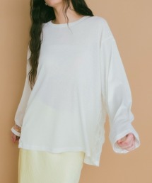 sahara | Side Lace Over Top/サイドレースオーバーサイズトップス(Tシャツ/カットソー)
