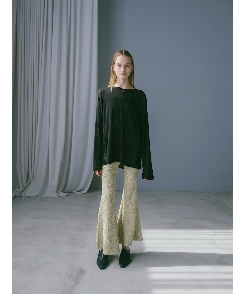 sahara(サハラ)の「Side Lace Over Top/サイドレースオーバーサイズトップス(Tシャツ/カットソー・レディース・ピンク/ブラウン/ブラック/アイボリー・FREE)」の14枚目の写真