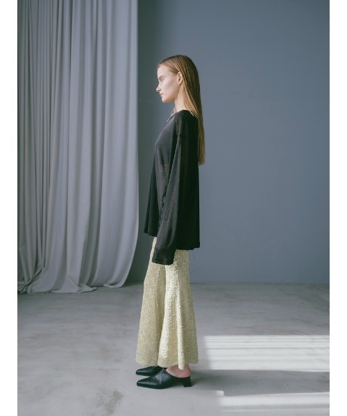 sahara(サハラ)の「Side Lace Over Top/サイドレースオーバーサイズトップス(Tシャツ/カットソー・レディース・ピンク/ブラウン/ブラック/アイボリー・FREE)」の15枚目の写真