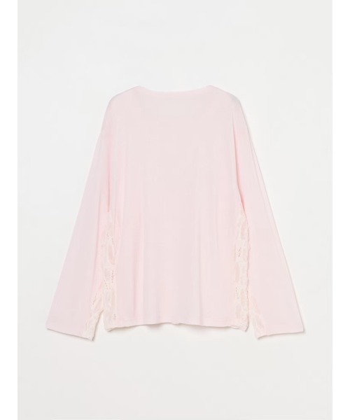 sahara(サハラ)の「Side Lace Over Top/サイドレースオーバーサイズトップス(Tシャツ/カットソー・レディース・ピンク/ブラウン/ブラック/アイボリー・FREE)」の6枚目の写真