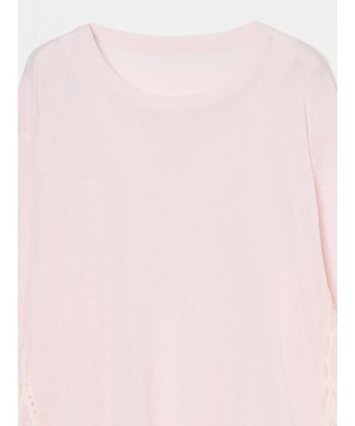 sahara(サハラ)の「Side Lace Over Top/サイドレースオーバーサイズトップス(Tシャツ/カットソー・レディース・ピンク/ブラウン/ブラック/アイボリー・FREE)」の10枚目の写真