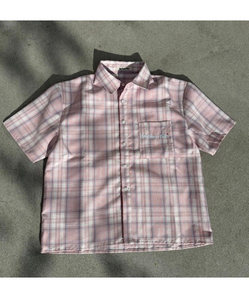 My sugar Babe（マイシュガーベイブ）の「OG logo check shirt（Tシャツ/カットソー・メンズ・ブルー系/ピンク系・LARGE/MEDIUM）」の13枚目の写真