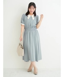 【大きいサイズ】【WEB限定】レースタイワンピース