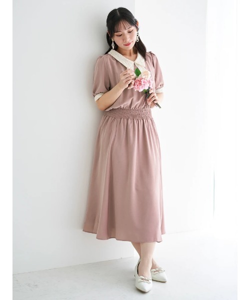 大きいサイズ】【WEB限定】レースタイワンピース（ワンピース
