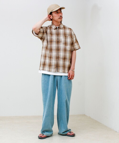 halo commodity（ハロ　コモディティー）の「【halo Commodity/ハロ コモディティー】Roots Lay Cap（キャップ・メンズ・ベージュ/チャコールグレー・FREE）」の7枚目の写真