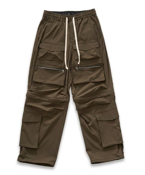 NO ID.(ノーアイディ)の「【NO ID.】Multi Pocket Easy Wide Pants / マルチポケット イージー ワイド パンツ(カーゴパンツ・メンズ・ブラック/グレー/カーキ・2/1)」の14枚目の写真