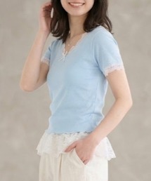 YUGA フェミニン フリルトップス