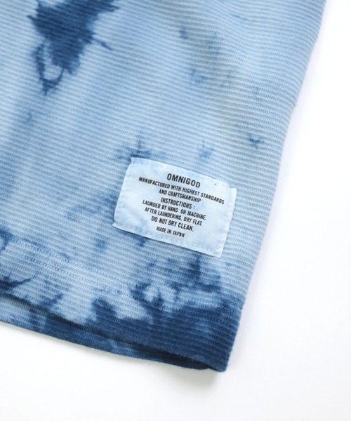 OMNIGOD（オムニゴッド）の「[OMNIGOD womens / オムニゴッド] KLフライス (手染めインディゴ) ロングスリーブＴシャツ（Tシャツ/カットソー・レディース・インディゴブルー・3/2）」の15枚目の写真