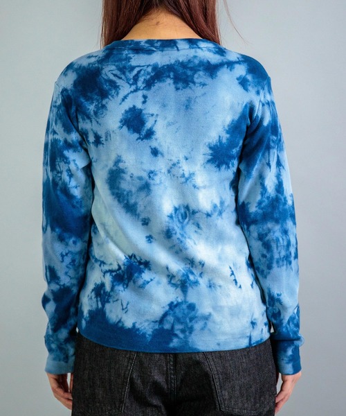 OMNIGOD（オムニゴッド）の「[OMNIGOD womens / オムニゴッド] KLフライス (手染めインディゴ) ロングスリーブＴシャツ（Tシャツ/カットソー・レディース・インディゴブルー・3/2）」の11枚目の写真