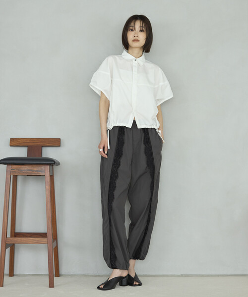 Firsthand(ファーストハンド)の「Firsthand/ファーストハンド ナイロン レース ワイド イージーパンツ(その他パンツ・レディース・ブラック/チャコールグレー・MEDIUM/SMALL)」の16枚目の写真