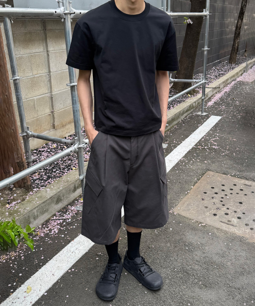 JUAN HOMME(ジュアンオム)の「クロップフィットコンパクトハーフスリーブ(ブラック)(Tシャツ/カットソー・メンズ・その他・SMALL/MEDIUM/LARGE)」の3枚目の写真