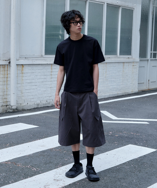 JUAN HOMME(ジュアンオム)の「クロップフィットコンパクトハーフスリーブ(ブラック)(Tシャツ/カットソー・メンズ・その他・SMALL/MEDIUM/LARGE)」の4枚目の写真