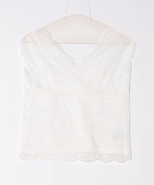 natural couture(ナチュラルクチュール)の「前後2WAY総レースインナー(キャミソール・レディース・ブラック/グレイッシュベージュ/ピンクベージュ/オフホワイト・FREE)」の17枚目の写真