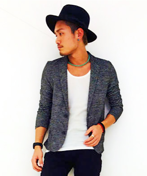 VENCEEXCHANGE(ヴァンスエクスチェンジ)の「Wフェイスボーダーテーラードジャケット(テーラードジャケット・メンズ・グレー/ブラック・SMALL/LARGE/MEDIUM)」の1枚目の写真