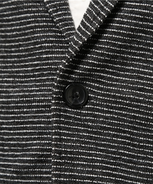 VENCEEXCHANGE(ヴァンスエクスチェンジ)の「Wフェイスボーダーテーラードジャケット(テーラードジャケット・メンズ・グレー/ブラック・SMALL/LARGE/MEDIUM)」の10枚目の写真