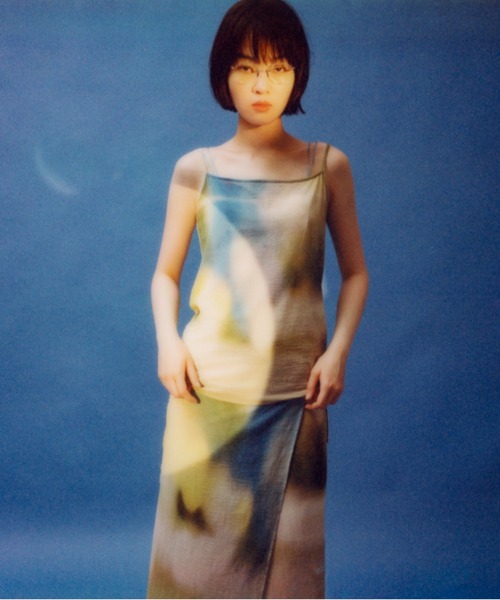 PAMM(パム)の「「たしかにそこにあった夜」のキャミソール(キャミソール・レディース・グリーン系/レッド系/ブルー系・1/2)」の16枚目の写真