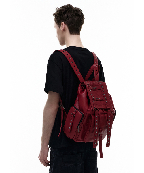 OPUS 0012(オーパス0012)の「Op. 10 VLAD STUDDED BACKPACK RED(バックパック/リュック・メンズ・その他・FREE)」の2枚目の写真