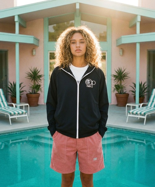 TMT（ティーエムティー）の「【TMT×Ocean Pacific】Pear NYLON COOL ZIP-UP PARKA（パーカー・メンズ・カーキ/ブラック/ブルー・X-LARGE/LARGE/MEDIUM/XX-LARGE）」の16枚目の写真