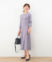 襟付き ニット ワンピース Liala×PG