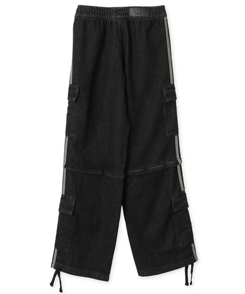 adidas（アディダス）の「adidas MID RISE 2-IN-1 DENIM PANT / アディダス ミッドライズ 2イン1 デニム パンツ（カーゴパンツ・レディース・ブラック・S/M/L）」の10枚目の写真