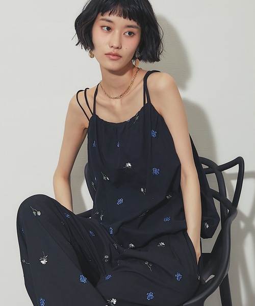 ANOTHER S(アナザーエス)の「配色刺繍ローンバルーンキャミ(シャツ/ブラウス・レディース・ブラック/オフホワイト・FREE)」の6枚目の写真