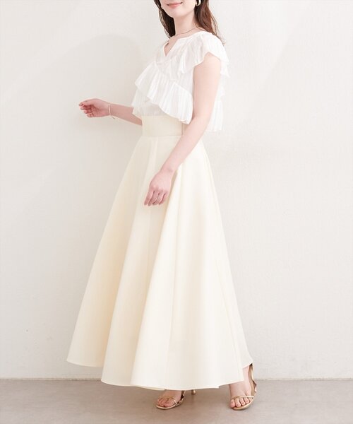 natural couture(ナチュラルクチュール)の「スキッパーフリルブラウス(シャツ/ブラウス・レディース・ブルー/ピンク/ブラック/オフホワイト/ミント・FREE)」の10枚目の写真