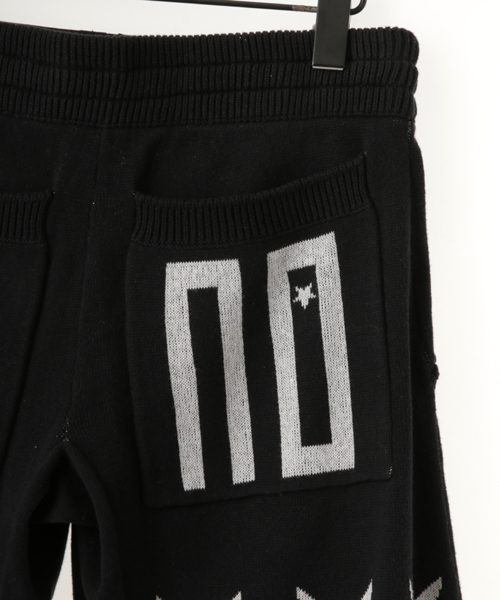 NO ID.(ノーアイディ)の「mp4180-CニットペンタグラムJQレイヤードハーフPT パンツ(その他パンツ・メンズ・アイボリー/ブラック・2/1)」の6枚目の写真