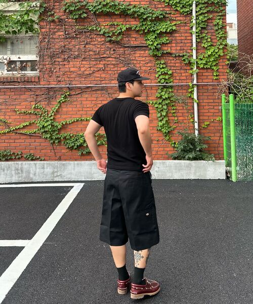 EXCONTAINER(エックスコンテナ)の「ヘンリーネックワッフルハーフスリーブ(ブラック)(Tシャツ/カットソー・メンズ・その他・MEDIUM/LARGE/X-LARGE)」の12枚目の写真