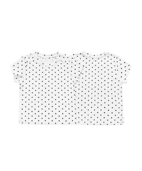 aimoha(アイモハ)の「ドット柄半袖Tシャツ(Tシャツ/カットソー・レディース・ブラック/ホワイト・M)」の18枚目の写真