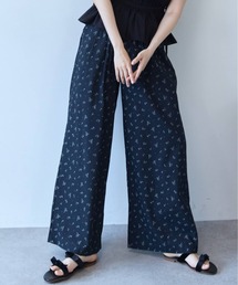 Flower Print Easy Pants