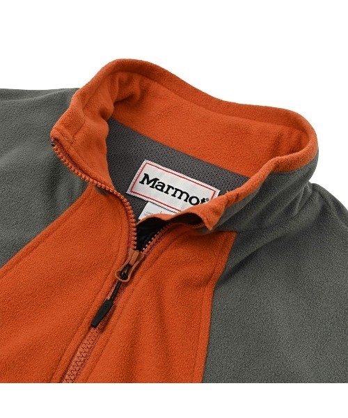 MARMOT(マーモット)の「MARMOT【マーモット】- フリース ジャケット【Polarlite Fleece Jacket PUMPKIN×KHAKI MTFW25MFL033】(その他アウター・メンズ・オレンジ・XL/XXL)」の3枚目の写真