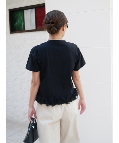 BeBeoD(べベッド)の「オーガンジーフリルヘムTシャツ(Tシャツ/カットソー・レディース・A/D/B/C・フリー)」の13枚目の写真