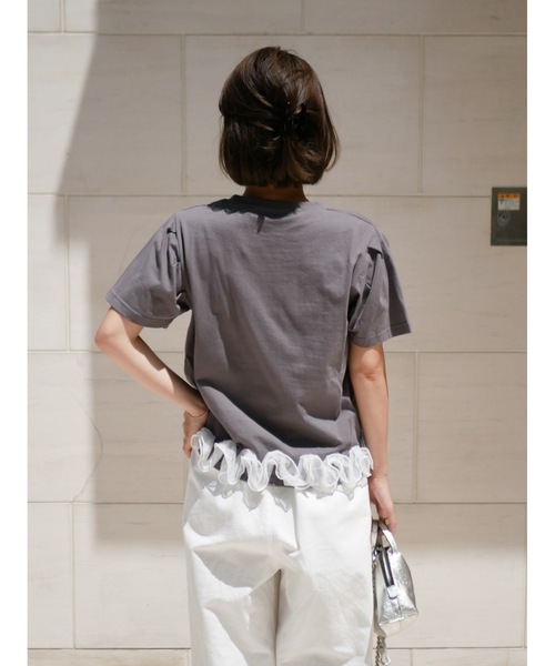 BeBeoD(べベッド)の「オーガンジーフリルヘムTシャツ(Tシャツ/カットソー・レディース・A/D/B/C・フリー)」の9枚目の写真