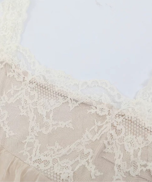 LA POMME petit(ラポミ・プチ)の「Romantic Lace Motif Backless Dress(ワンピース・レディース・アイボリー・FREE)」の2枚目の写真