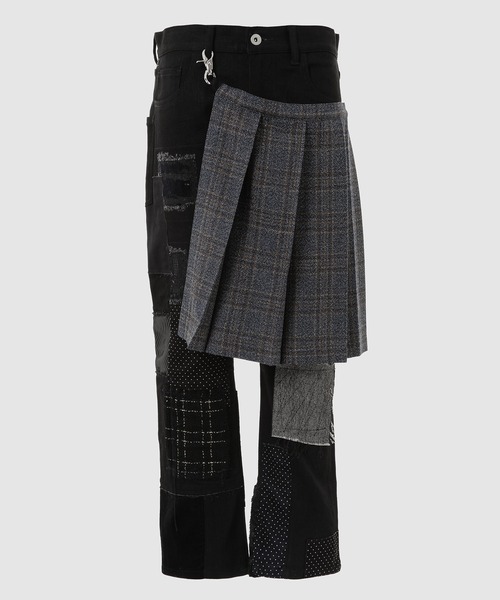 ぎ*ゅ様 Junya Watanabe man スカート パンツ PATCHWORK SKIRT PANTS（その他パンツ）｜JUNYA WATANABE MAN
