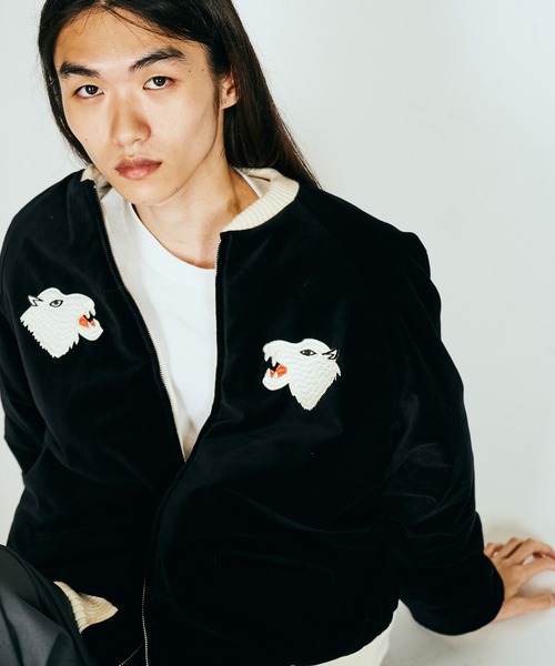 THRIFTY LOOK(スリフティールック)の「THRIFTY LOOK / スリフティールック SUNDERSTORM SOUVENIR PADDED BLOUSON サンダーストーム スーベニア 中綿ブルゾン(ブルゾン・メンズ・ブラック系その他/ブラック/ブラック系その他2・SMALL/MEDIUM/LARGE)」の1枚目の写真