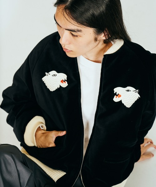THRIFTY LOOK(スリフティールック)の「THRIFTY LOOK / スリフティールック SUNDERSTORM SOUVENIR PADDED BLOUSON サンダーストーム スーベニア 中綿ブルゾン(ブルゾン・メンズ・ブラック系その他/ブラック/ブラック系その他2・SMALL/MEDIUM/LARGE)」の4枚目の写真