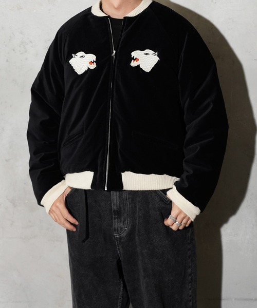 THRIFTY LOOK(スリフティールック)の「THRIFTY LOOK / スリフティールック SUNDERSTORM SOUVENIR PADDED BLOUSON サンダーストーム スーベニア 中綿ブルゾン(ブルゾン・メンズ・ブラック系その他/ブラック/ブラック系その他2・SMALL/MEDIUM/LARGE)」の12枚目の写真