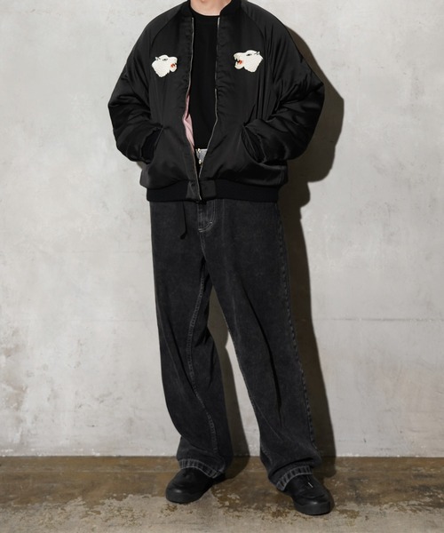 THRIFTY LOOK(スリフティールック)の「THRIFTY LOOK / スリフティールック SUNDERSTORM SOUVENIR PADDED BLOUSON サンダーストーム スーベニア 中綿ブルゾン(ブルゾン・メンズ・ブラック系その他/ブラック/ブラック系その他2・SMALL/MEDIUM/LARGE)」の19枚目の写真